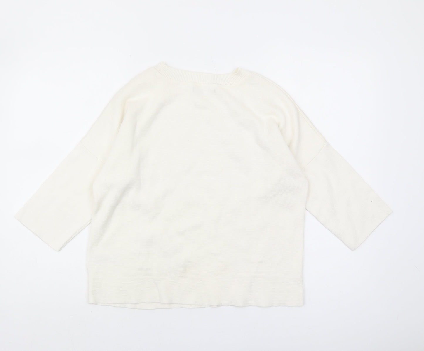 Womens UK Size 8 Marks and Spencer Ivory Pullover Jumper