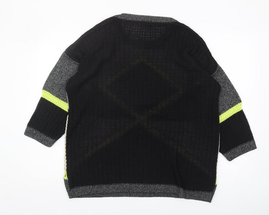 Womens UK Size 16 River Island Multicoloured Pullover Jumper