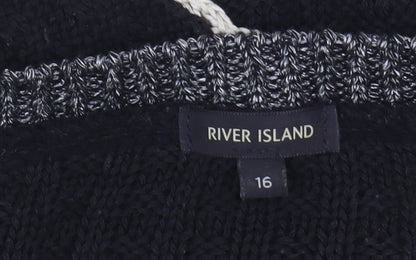 Womens UK Size 16 River Island Multicoloured Pullover Jumper