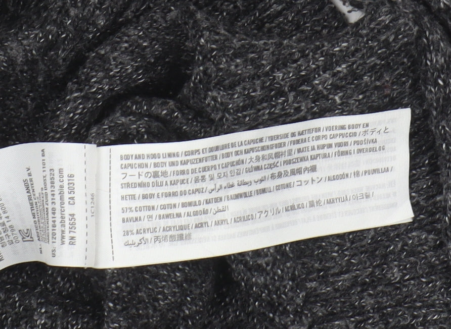 Abercrombie & Fitch Grey Hoodie Men's Jumper, Size L