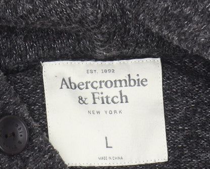 Abercrombie & Fitch Grey Hoodie Men's Jumper, Size L