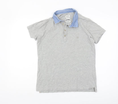 Unisex Adults UK Size M Diesel Grey Basic Polo