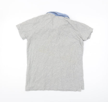 Unisex Adults UK Size M Diesel Grey Basic Polo