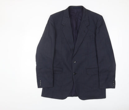 Mens UK Size 40 Boss Regular Blue Suit Jacket