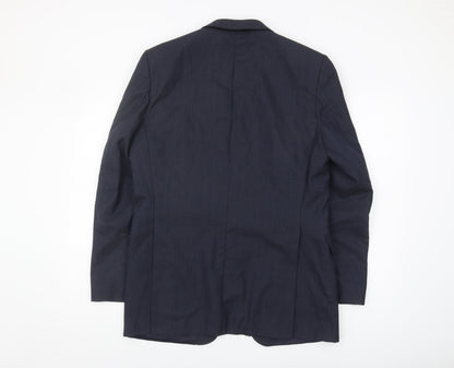Mens UK Size 40 Boss Regular Blue Suit Jacket