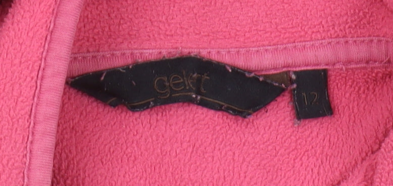 Gelert Women Pink Fleece Pullover Sweatshirt Size 12