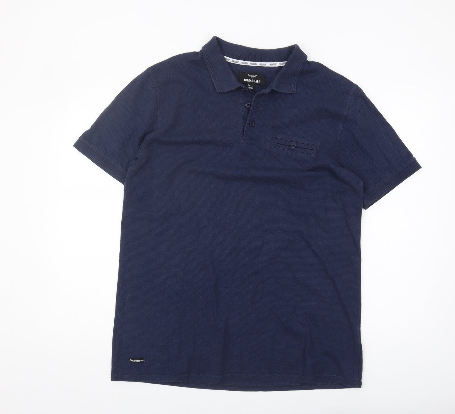 Mens UK Size L Threadbare Polyester Blend Polo Shirt