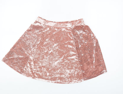Womens UK Size 10 River Island A-Line Velvet Skirt
