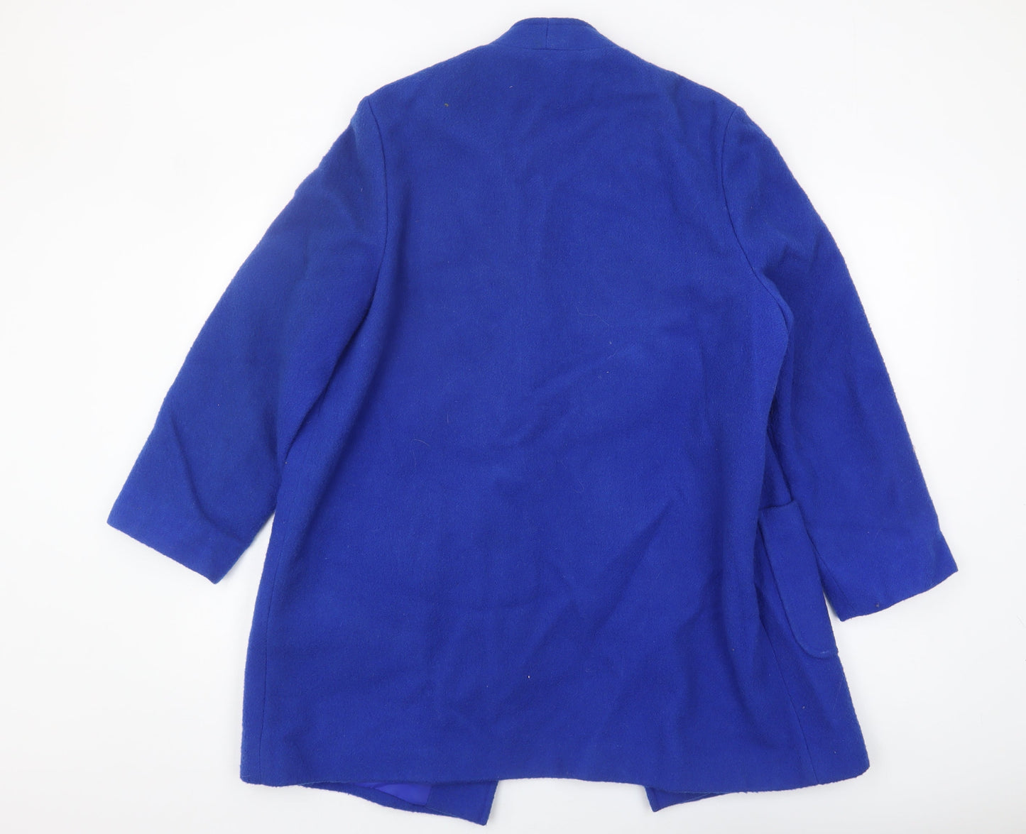 Paige Women's Blue Wool Blend Coat Size 16