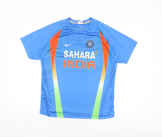 Nike Men's Blue Cricket Jersey, Size M, Sports Wear