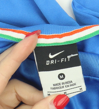 Nike Men's Blue Cricket Jersey, Size M, Sports Wear