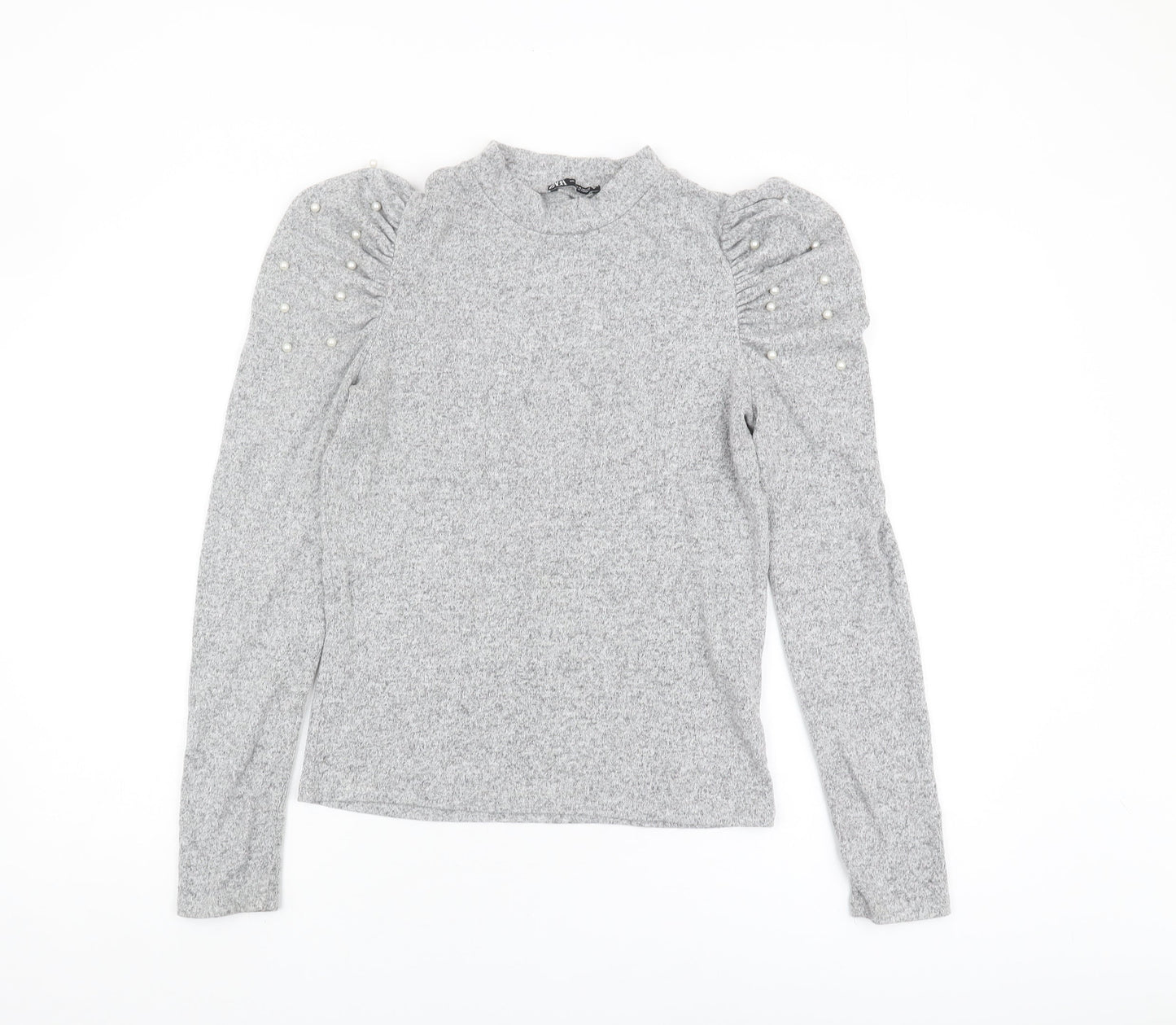 Womens UK Size M Zara Grey Pullover Jumper