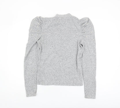 Womens UK Size M Zara Grey Pullover Jumper