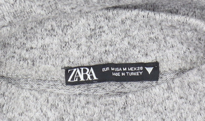 Womens UK Size M Zara Grey Pullover Jumper