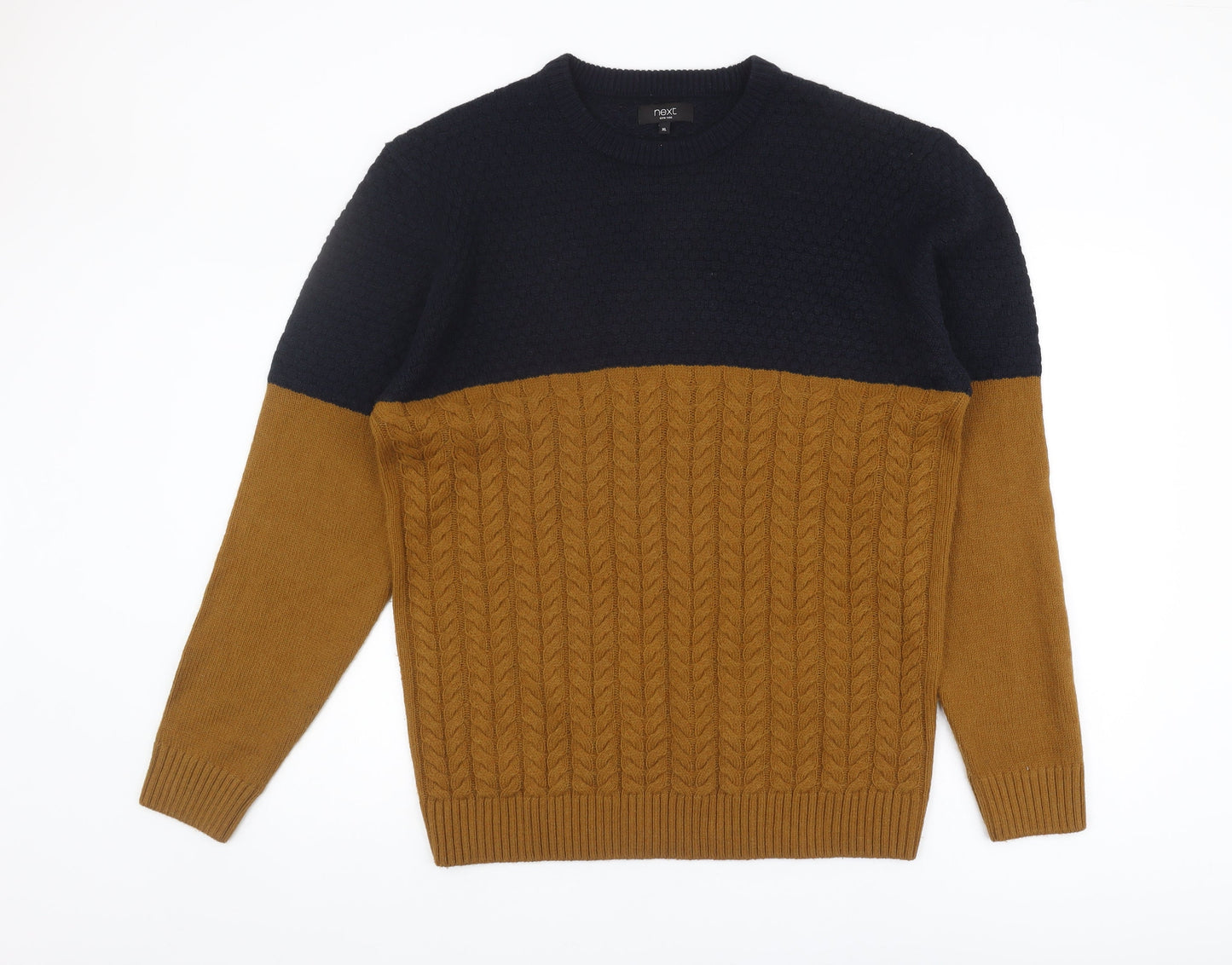 Next Men's XL Multicoloured Cable-Knit Pullover