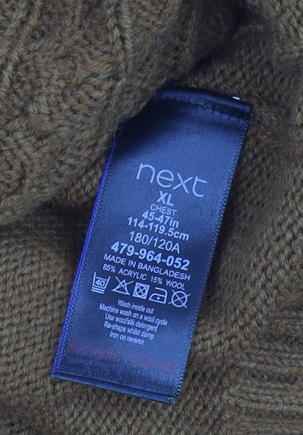 Next Men's XL Multicoloured Cable-Knit Pullover