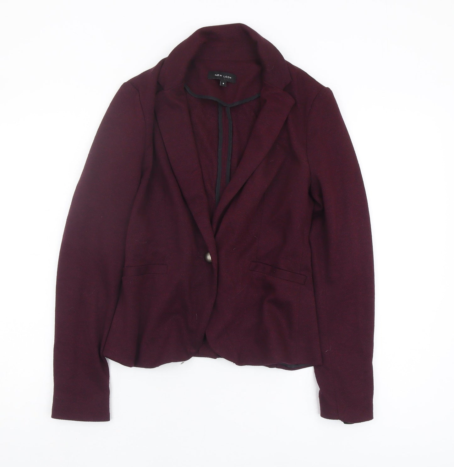 New Look Women's Red Blazer Size 8, Regular Fit, Lined