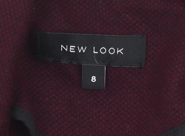 New Look Women's Red Blazer Size 8, Regular Fit, Lined