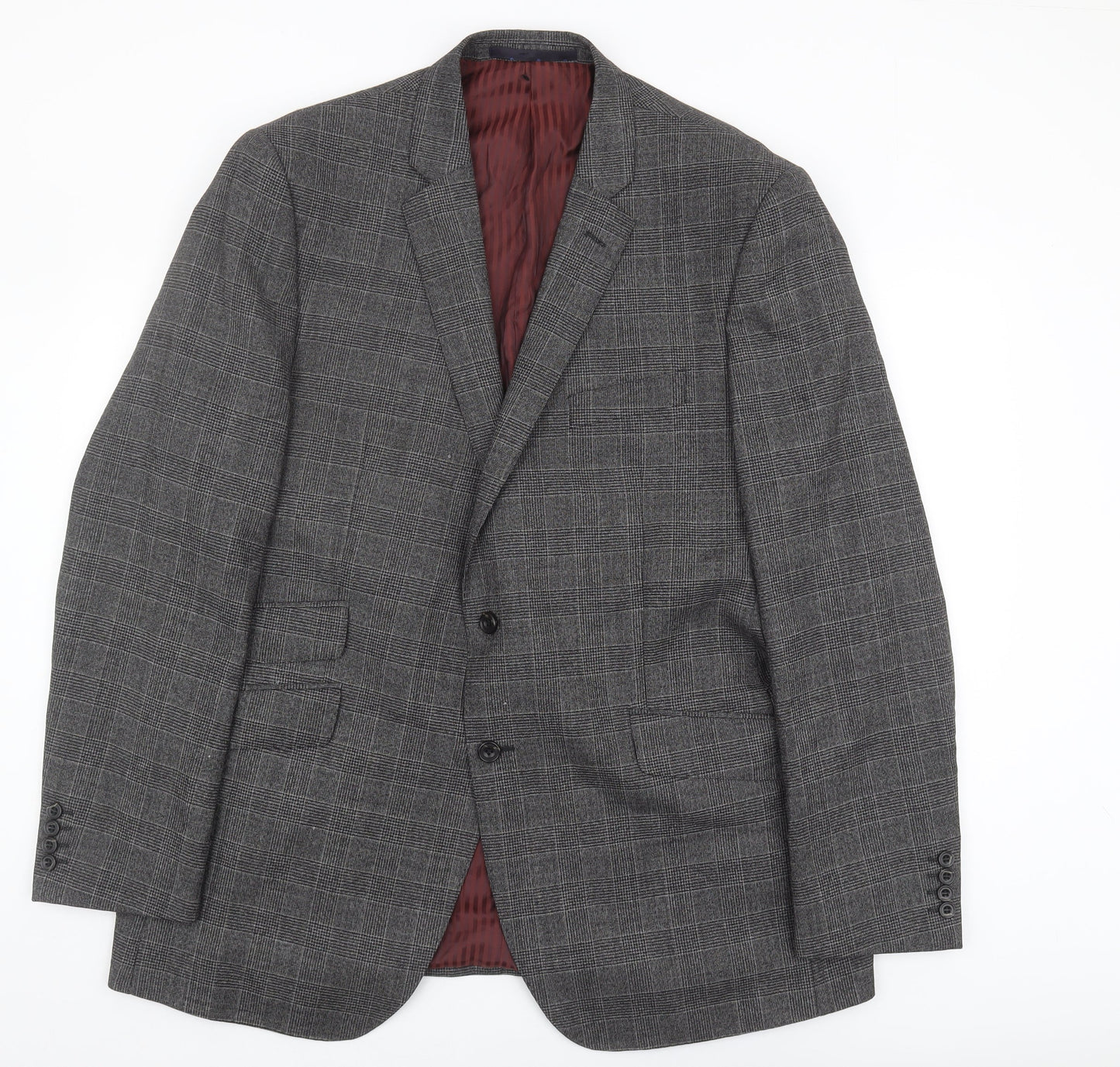 Mens UK Size 46 Marks and Spencer Regular Grey Suit Jacket