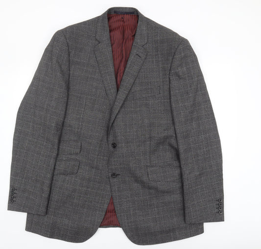 Mens UK Size 46 Marks and Spencer Regular Grey Suit Jacket