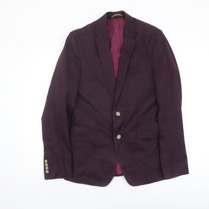 Mens UK Size S Ben Sherman Regular Purple Suit Jacket