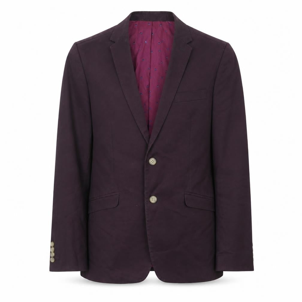 Mens UK Size S Ben Sherman Regular Purple Suit Jacket