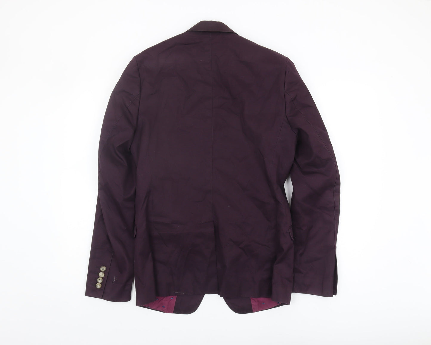 Mens UK Size S Ben Sherman Regular Purple Suit Jacket