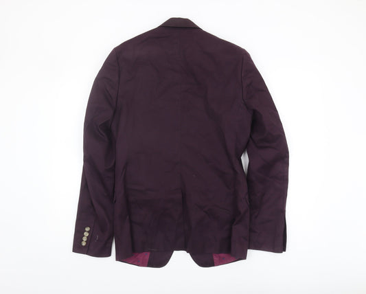 Mens UK Size S Ben Sherman Regular Purple Suit Jacket