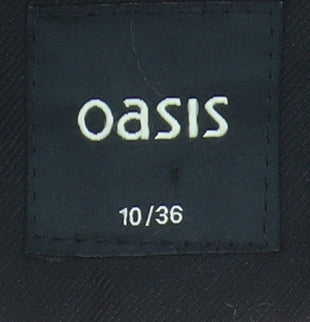 Oasis Women's Black Blazer, Size 10, Lined, Notch Lapel
