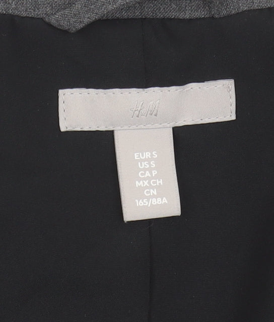 H&M Women Grey Blazer Size S with Lining