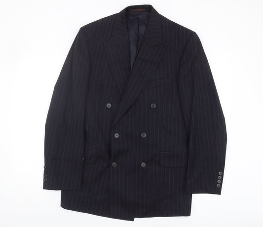 Austin Reed Men's Black Striped Suit Jacket, 38 R