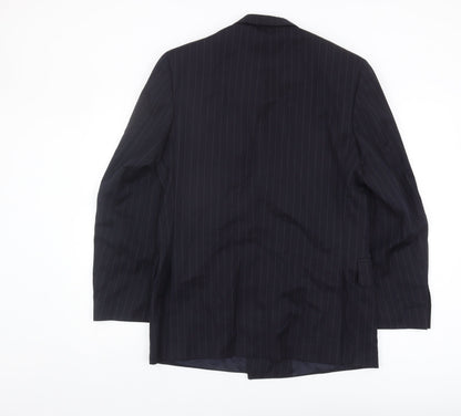 Austin Reed Men's Black Striped Suit Jacket, 38 R