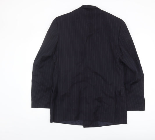 Austin Reed Men's Black Striped Suit Jacket, 38 R