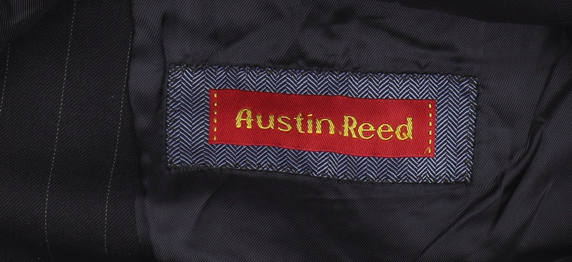 Austin Reed Men's Black Striped Suit Jacket, 38 R