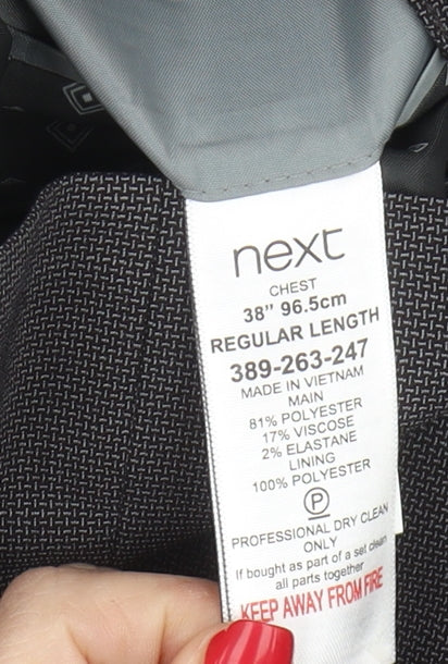 Mens UK Size 38 NEXT  Grey Suit Jacket
