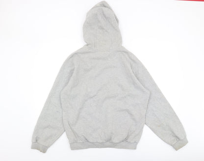 Nike Boys Grey Pullover Hoodie S - Logo, Hooded, Warm