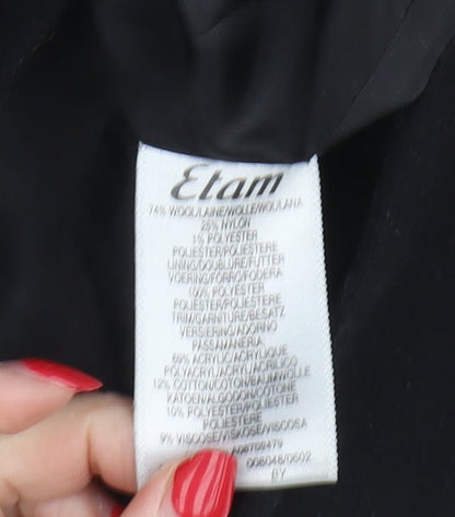Womens UK Size 12 Etam Black Basic Jacket
