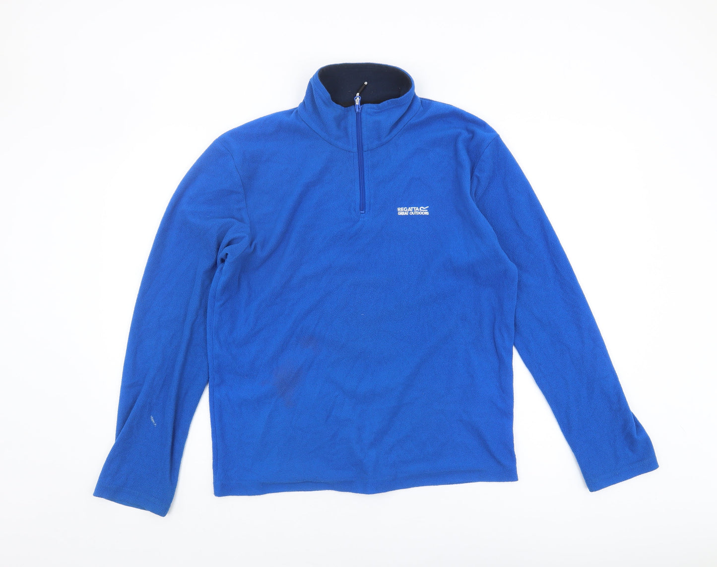 Mens UK Size S Regatta Blue 1/4 Zip Sweatshirt