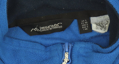 Mens UK Size S Regatta Blue 1/4 Zip Sweatshirt