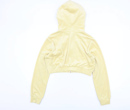 H&M Women's Yellow Full Zip Hoodie, Size 12, Casual Wear