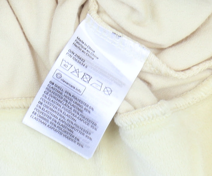 H&M Women's Yellow Full Zip Hoodie, Size 12, Casual Wear