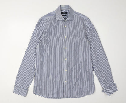 Mens UK Collar Size 15.5 NEXT Smart Blue  Dress Shirt