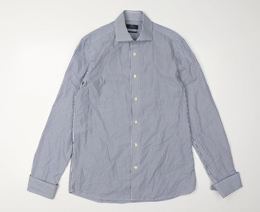 Mens UK Collar Size 15.5 NEXT Smart Blue  Dress Shirt