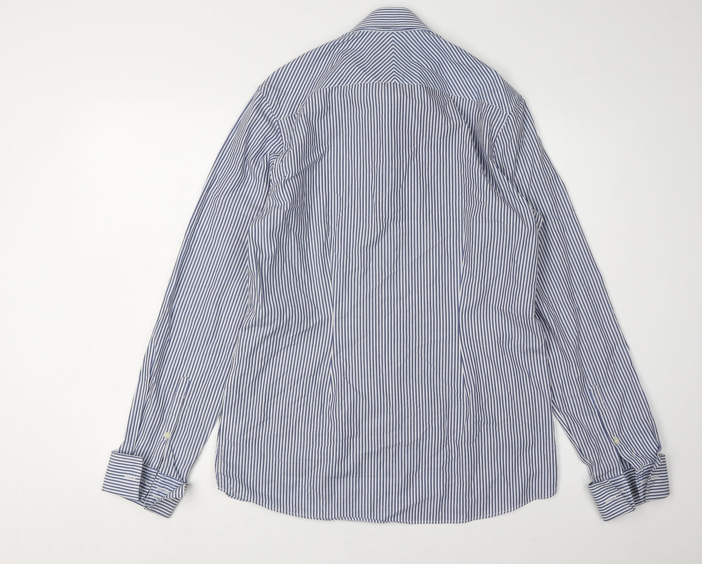 Mens UK Collar Size 15.5 NEXT Smart Blue  Dress Shirt