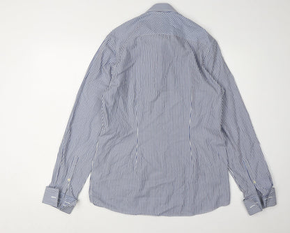 Mens UK Collar Size 15.5 NEXT Smart Blue  Dress Shirt