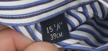Mens UK Collar Size 15.5 NEXT Smart Blue  Dress Shirt