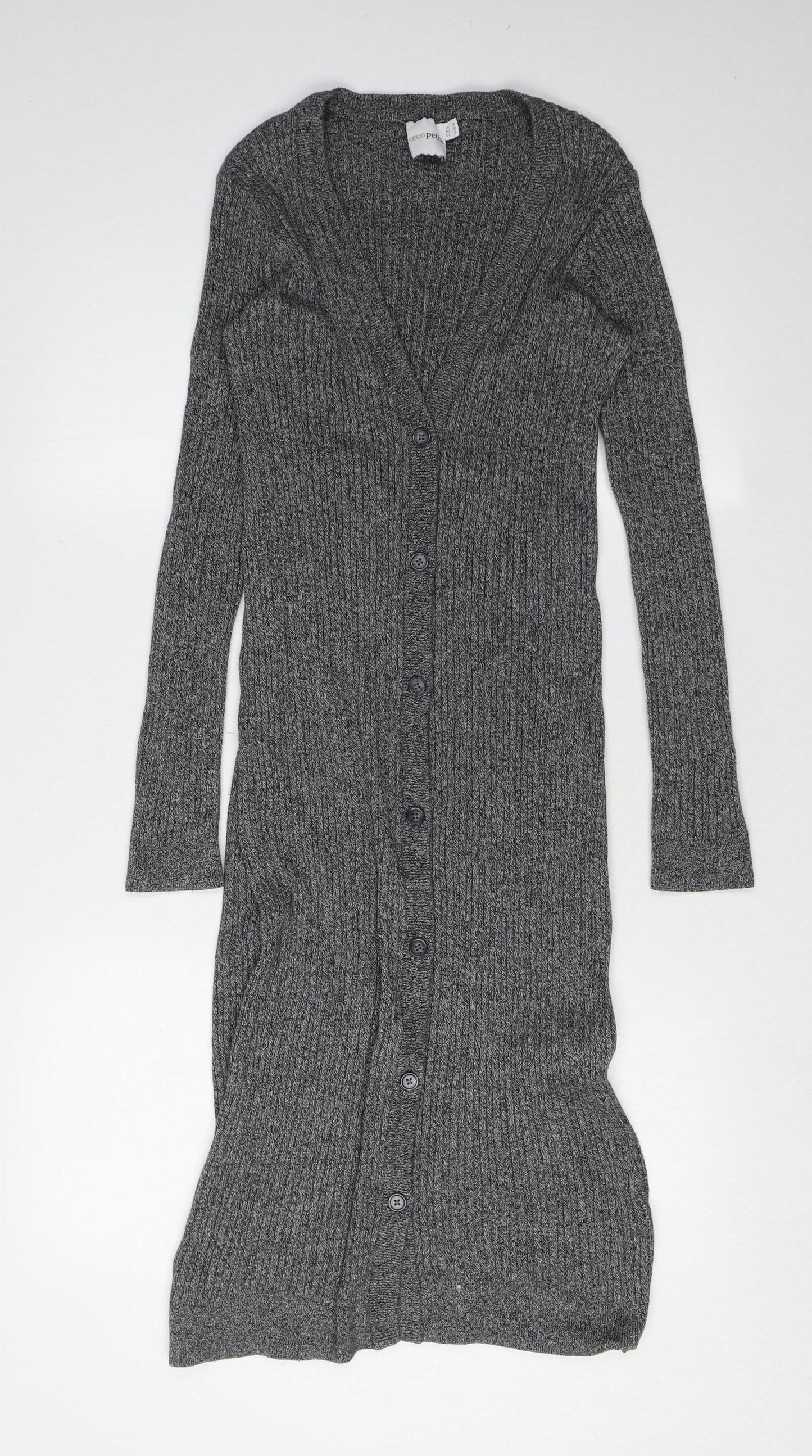 Petites UK Size 10 ASOS Grey Cardigan Jumper