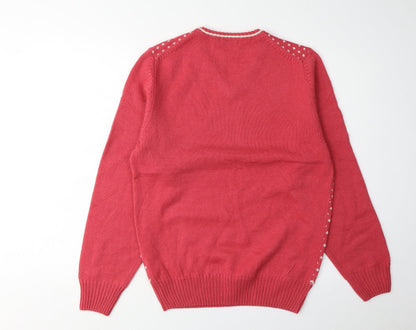 Womens UK Size L Topshop Red Pullover Jumper