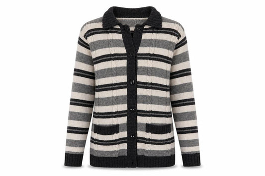 Womens UK Size S Tulchan Grey Cardigan Jumper