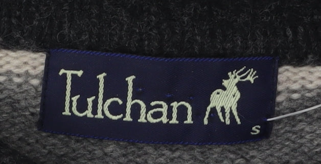 Womens UK Size S Tulchan Grey Cardigan Jumper